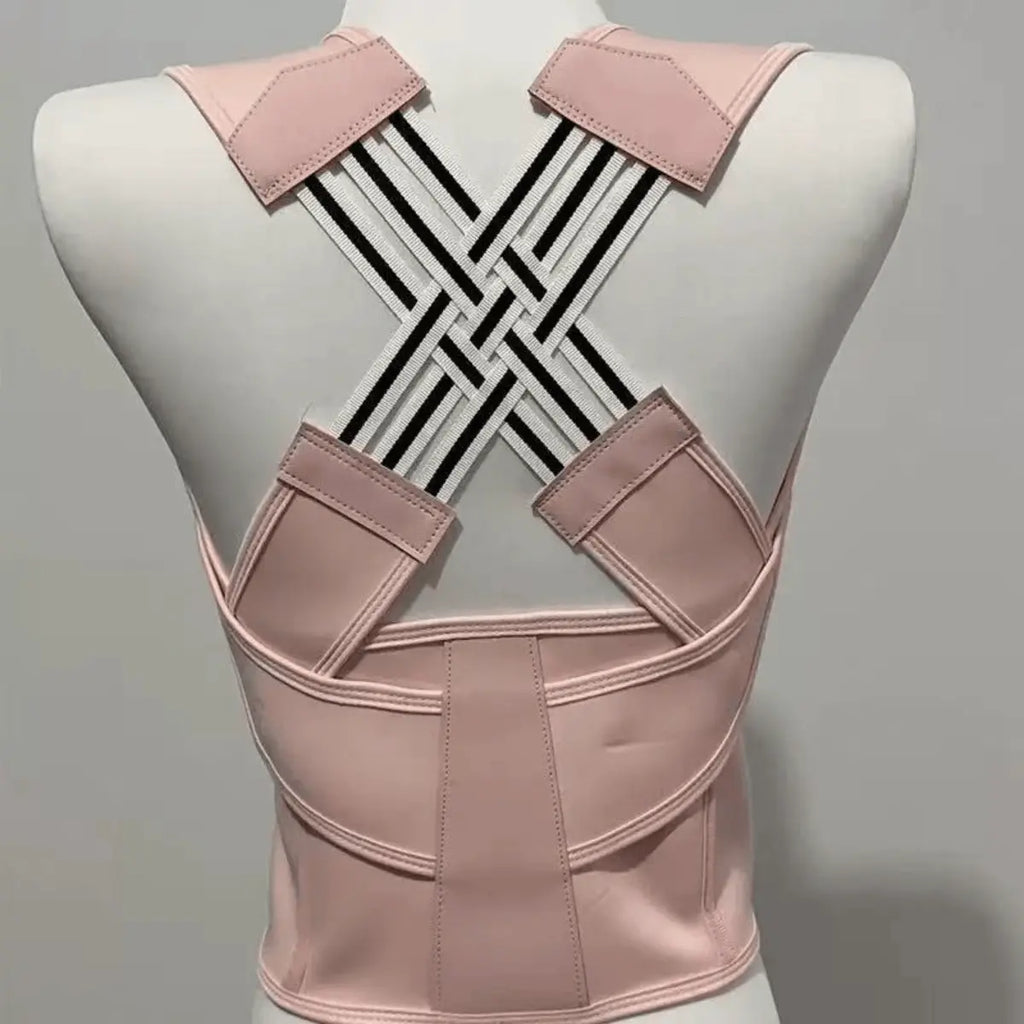 Waist Trainer Correct Bad Posture Help Andhunchback Unisex Posture Enhancer Backsupport Posture Correction Shoulder Beltcorrection Vest for Home Office Outdoor Healthcare Brace Compression Tool Pink