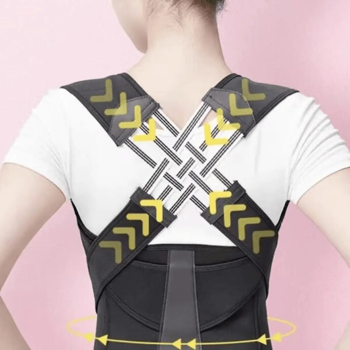 Waist Trainer Correct Bad Posture Help Andhunchback Unisex Posture Enhancer Backsupport Posture Correction Shoulder Beltcorrection Vest for Home Office Outdoor Healthcare Brace Compression Tool Pink