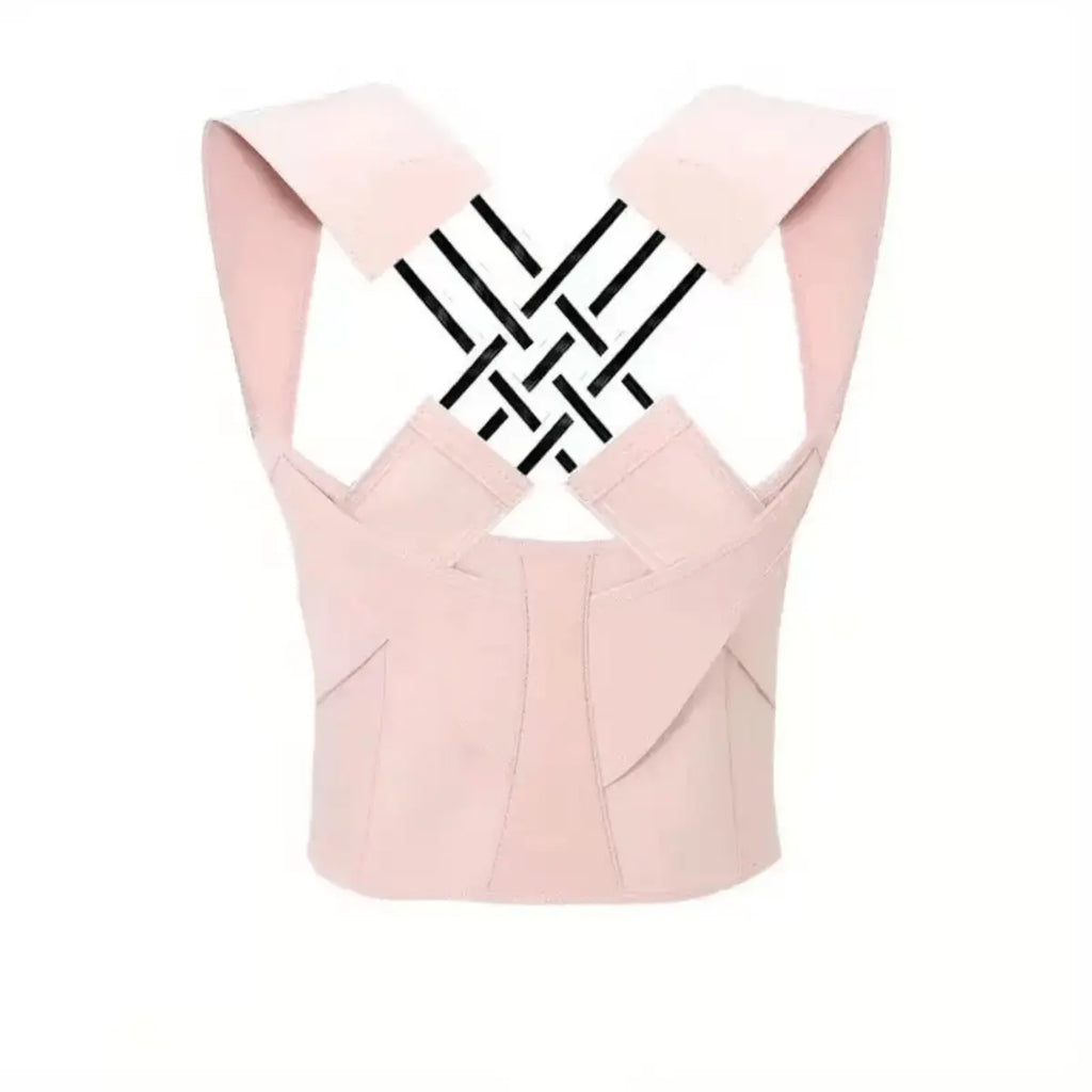 Waist Trainer Correct Bad Posture Help Andhunchback Unisex Posture Enhancer Backsupport Posture Correction Shoulder Beltcorrection Vest for Home Office Outdoor Healthcare Brace Compression Tool Pink